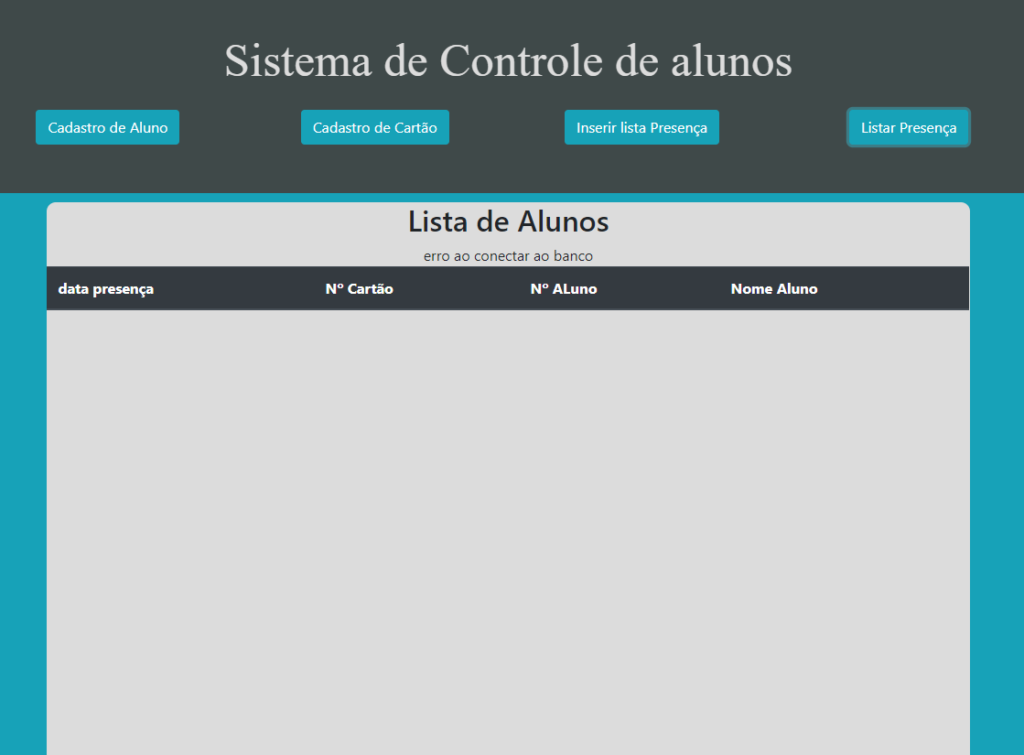 lista de presença